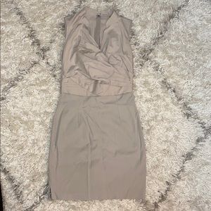 Tahari Work or Casual Dress Tan Sleeveless